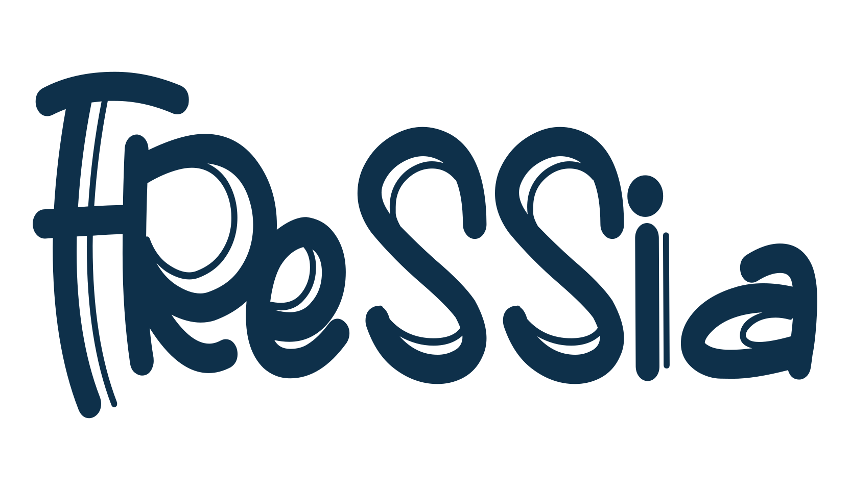 Fressia, cartoon font preview