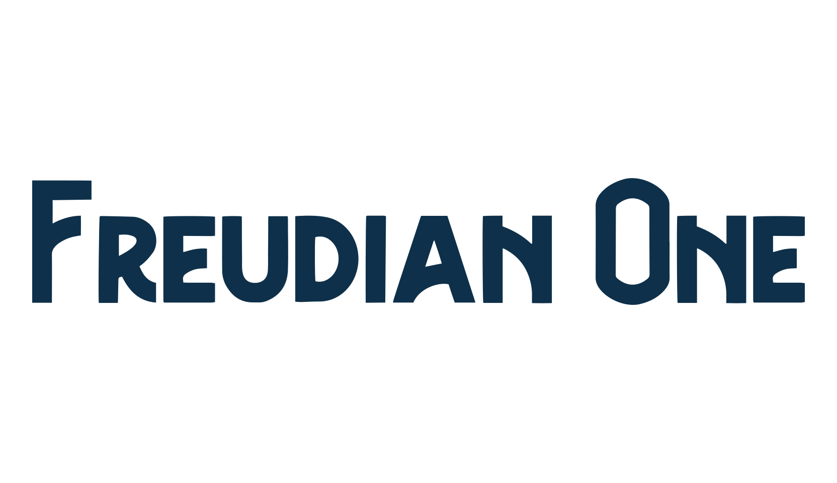 Freudian One, fancy retro decorative font preview