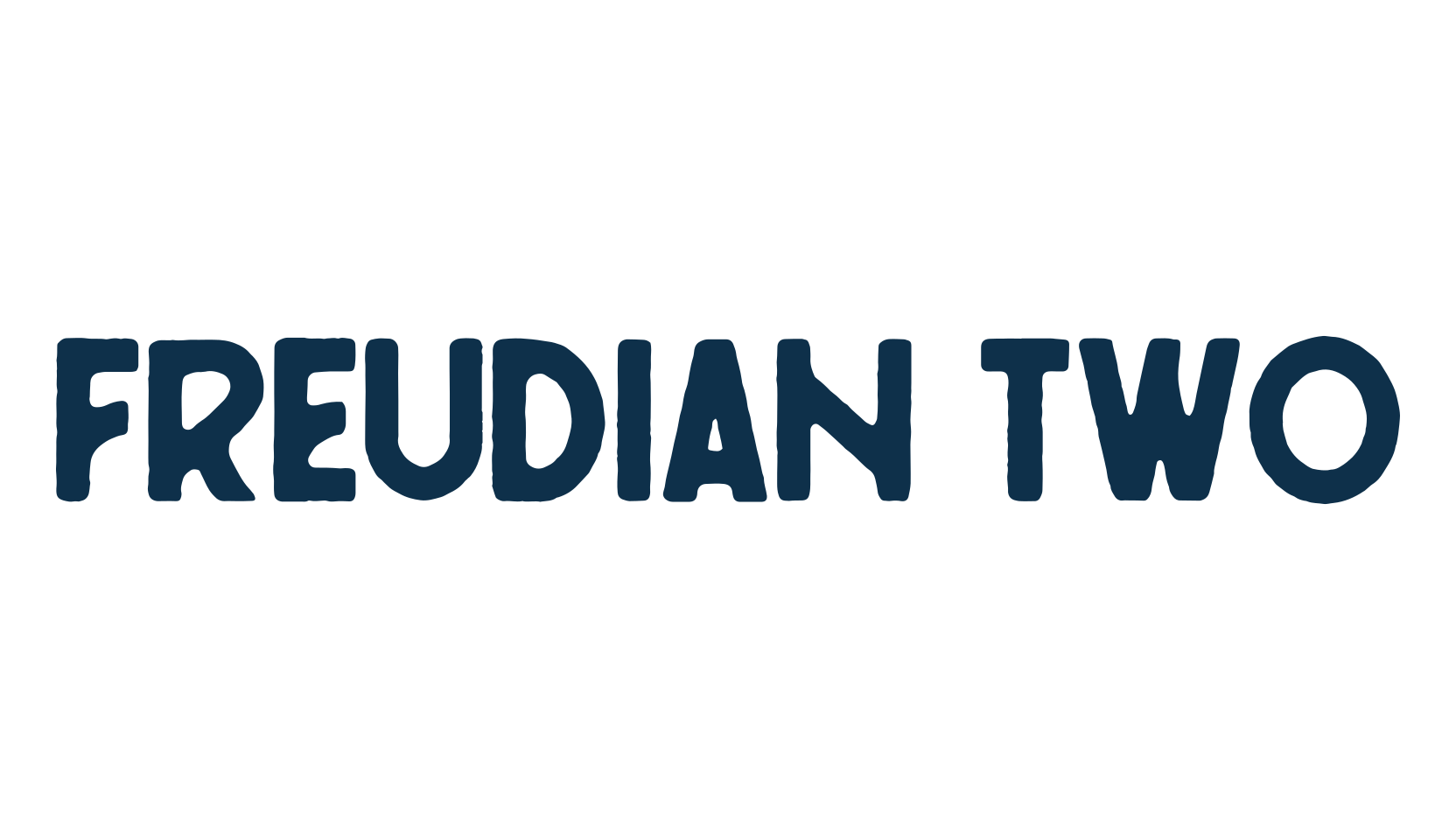Freudian Two, fancy retro decorative font preview