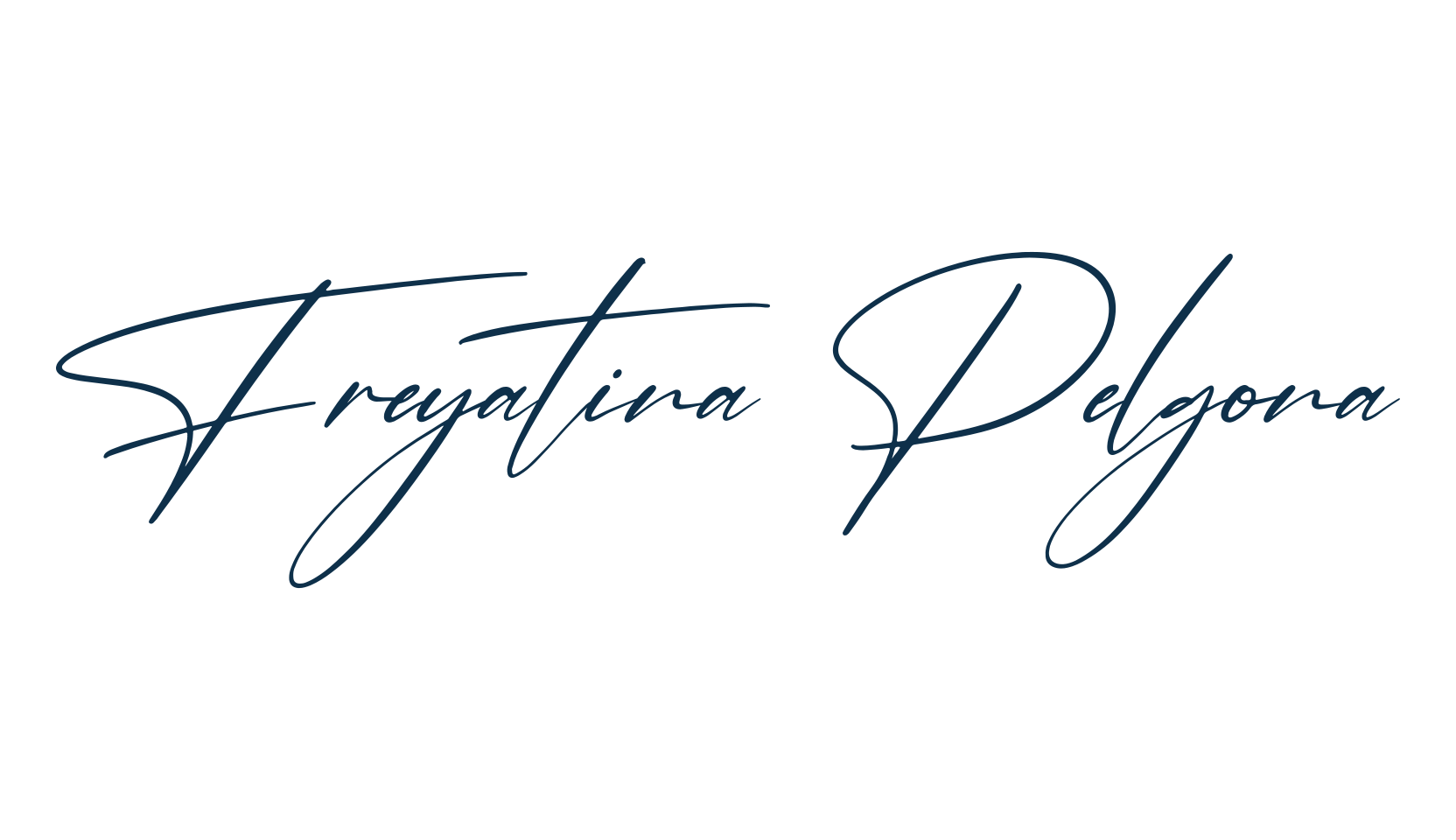 Freyatina Pelgona, handwriting font preview