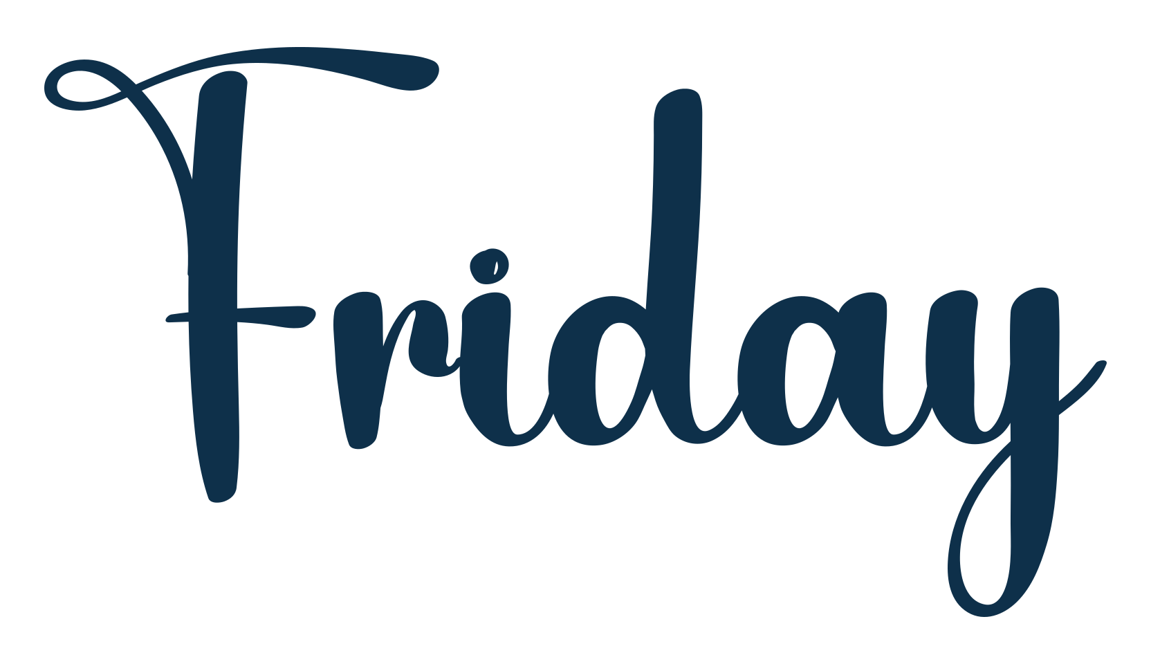 Friday (friday-5), fancy decorative font preview