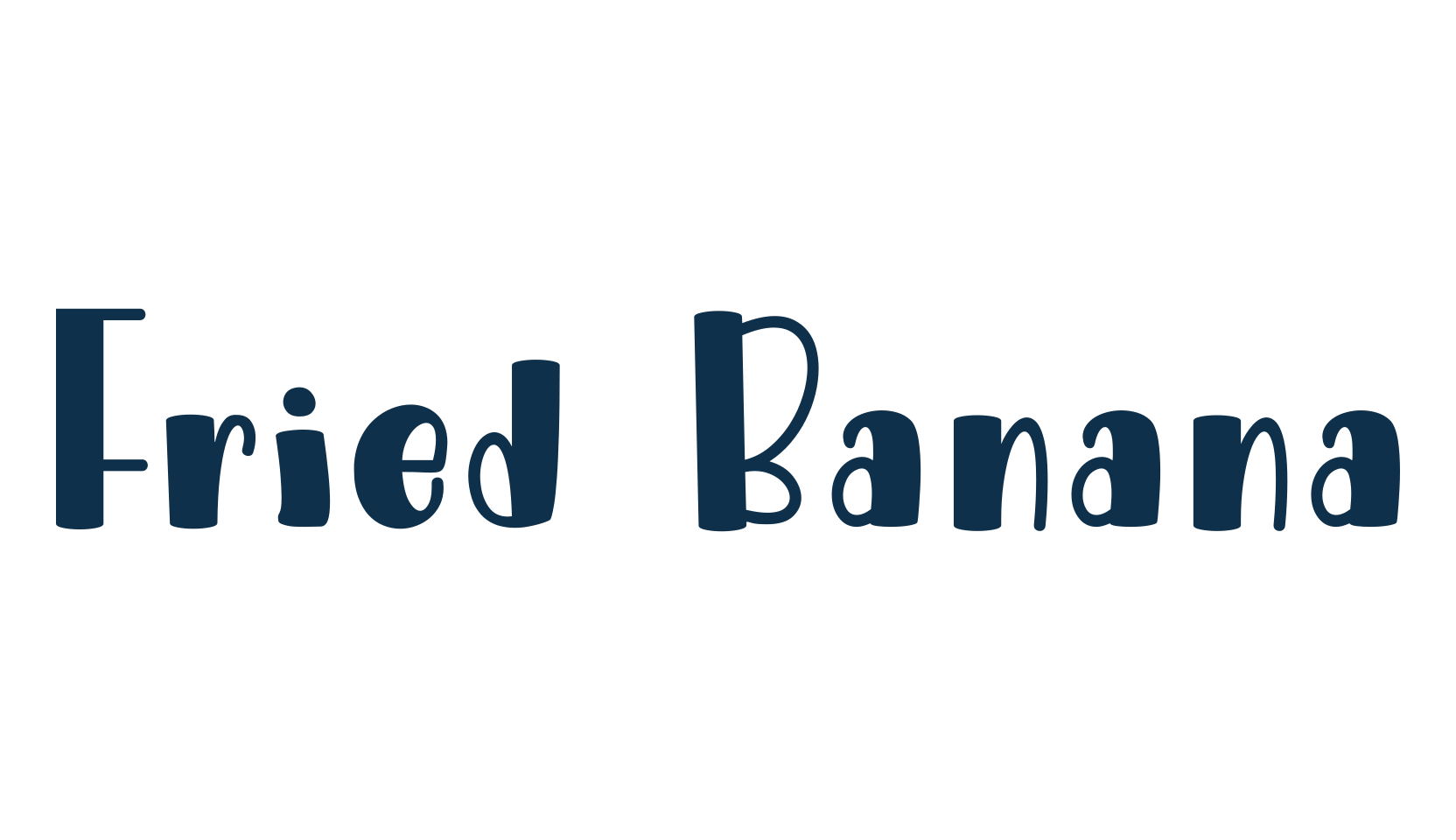 Fried Banana (fried-banana-2), fancy cartoon decorative font preview