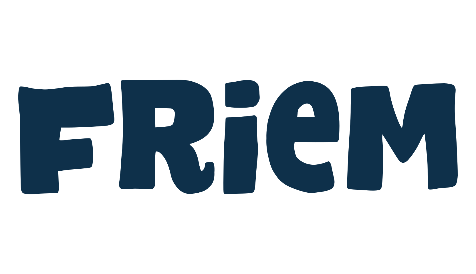 Friem, cartoon font preview