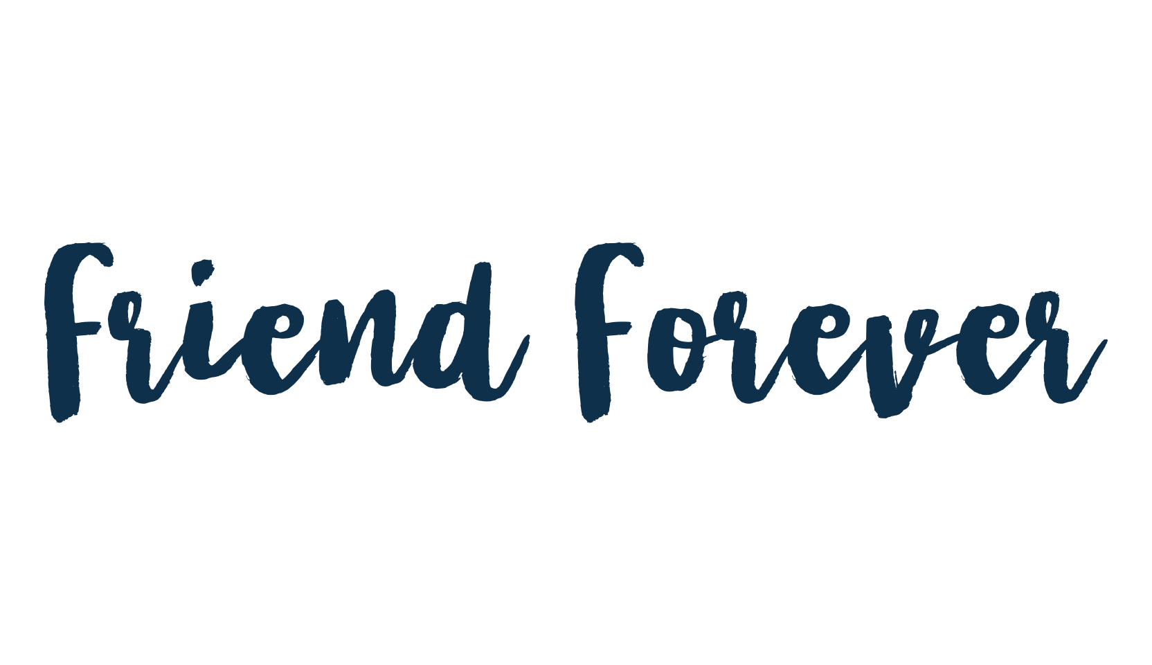 Friend Forever, script brush fancy decorative calligraphy font preview