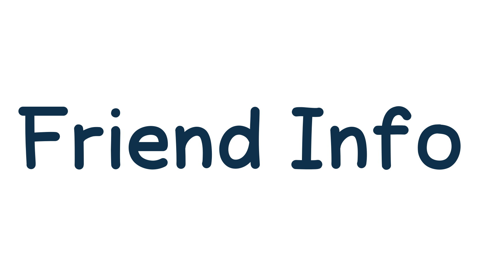 Friend Info, script handwritten fancy decorative calligraphy font preview