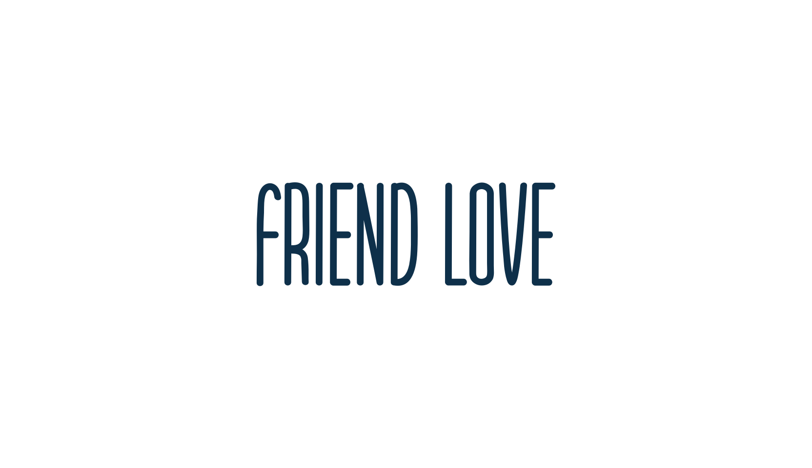 Friend Love, display market font preview
