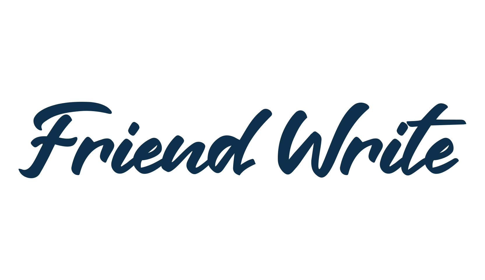 Friend Write, brush font preview