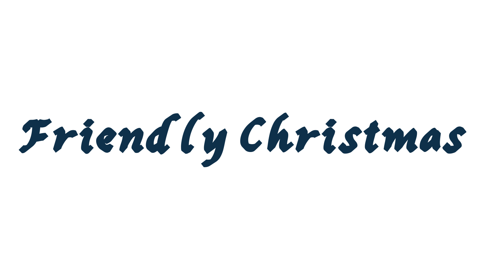 Friendly Christmas, fancy decorative font preview