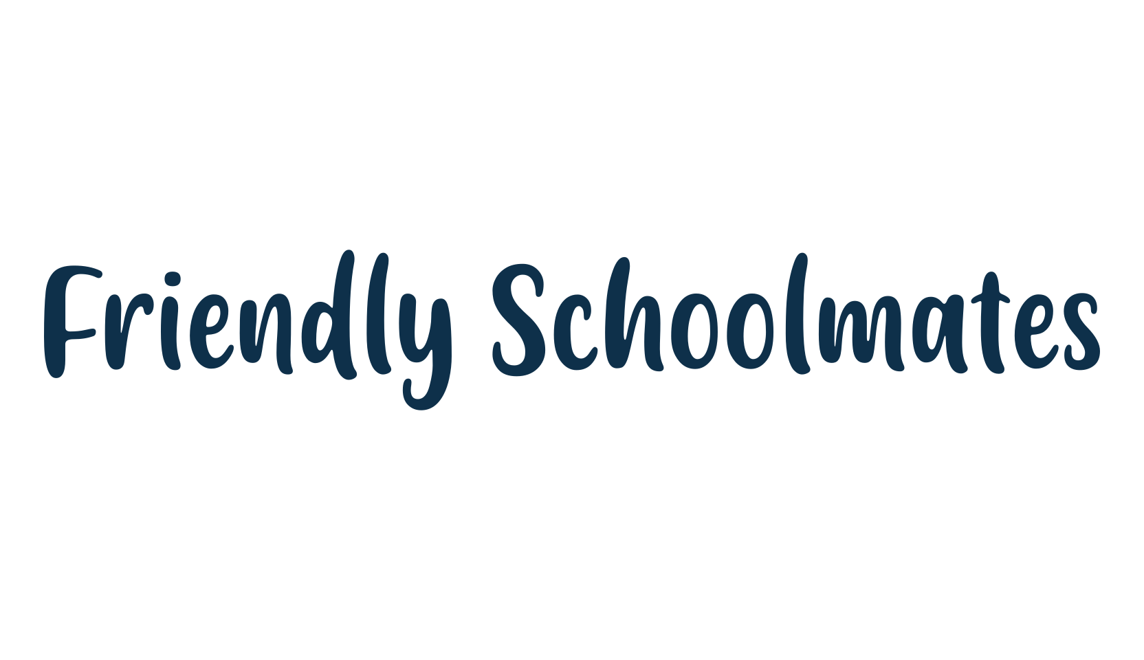 Friendly Schoolmates, brush font preview