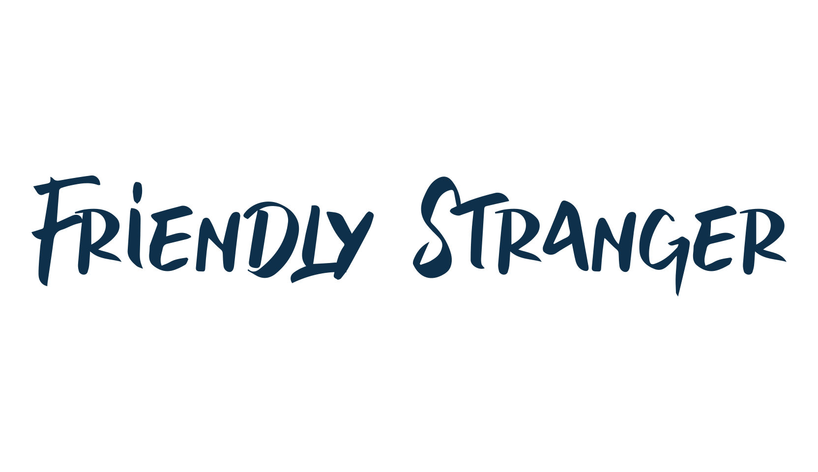 Friendly Stranger, handwriting font preview