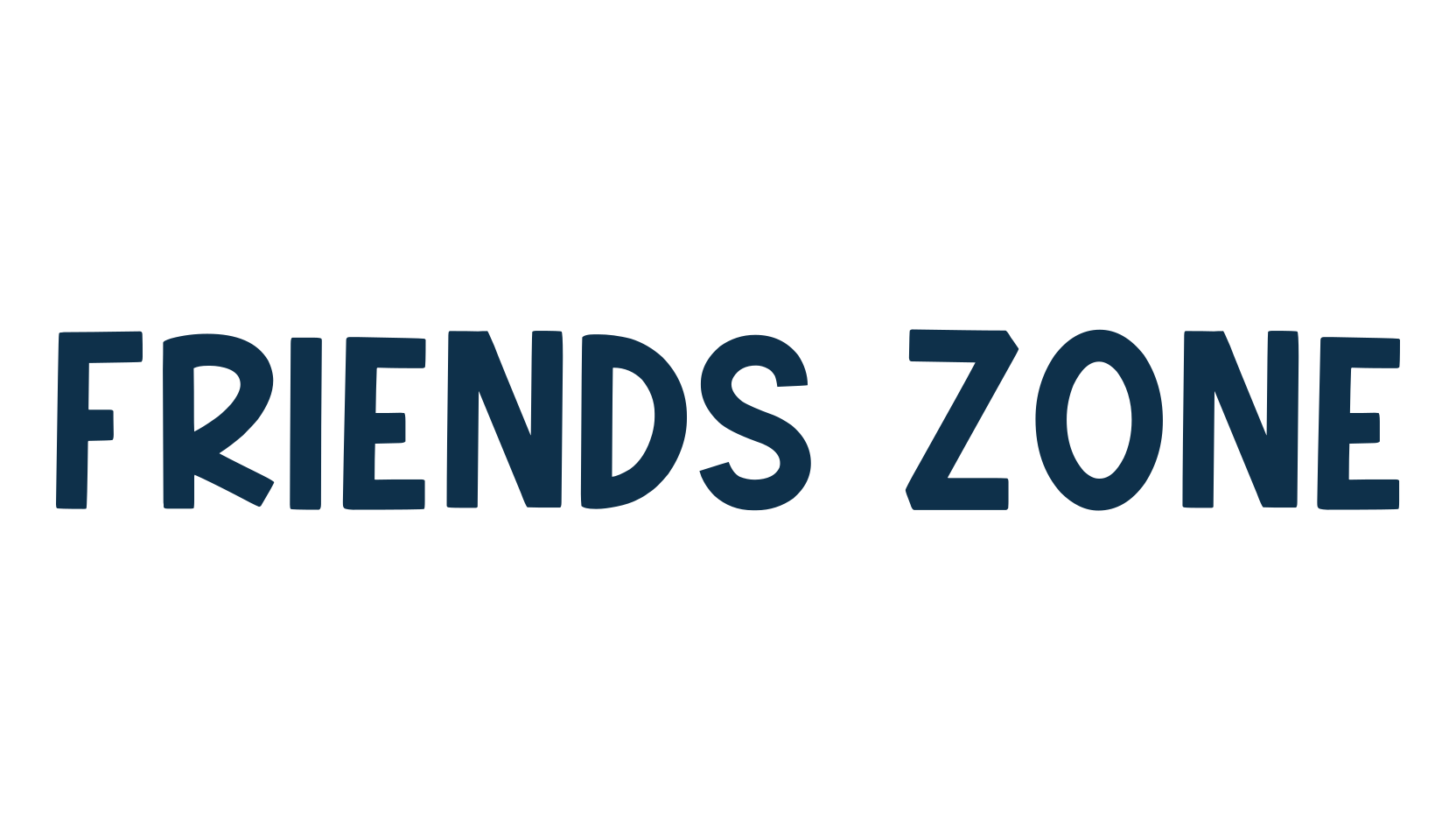 Friends Zone, fancy cartoon decorative font preview
