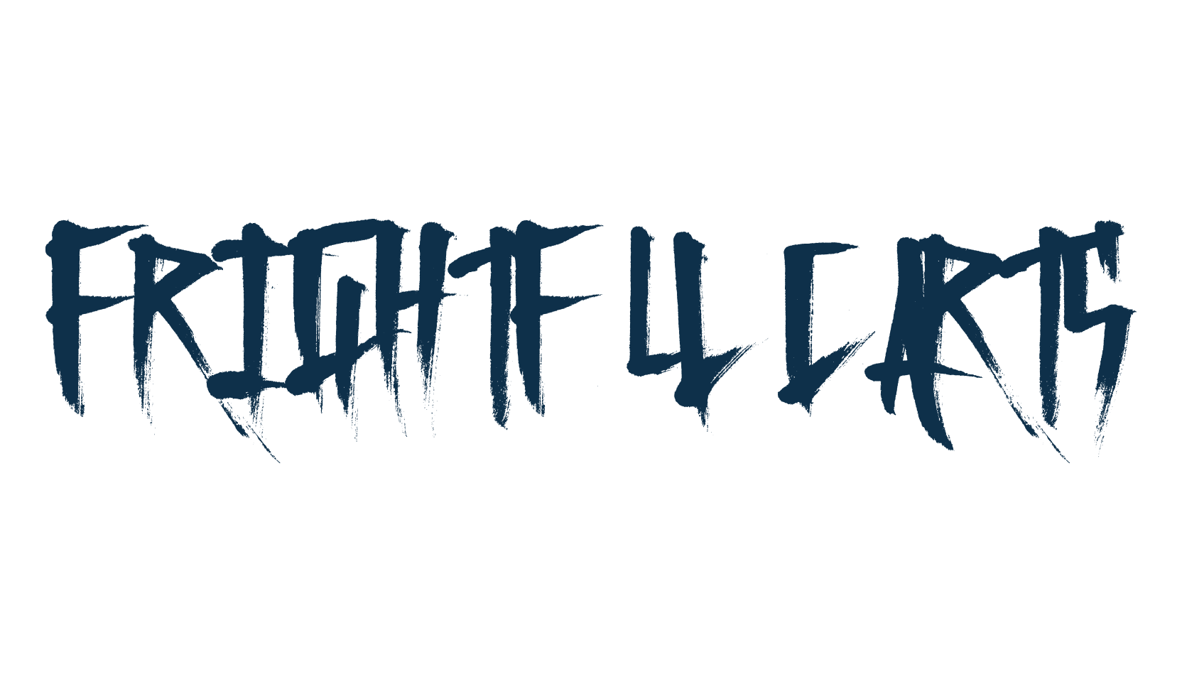 Frightful Carts, halloween font preview