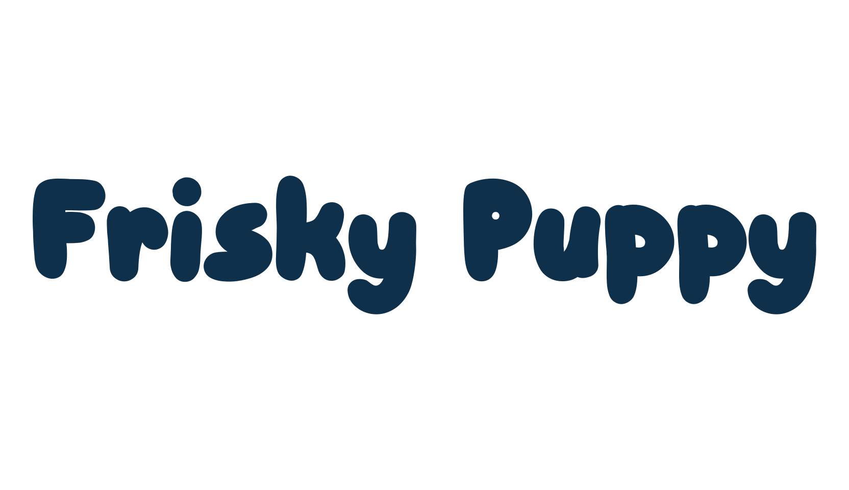 Frisky Puppy, fancy cartoon decorative font preview