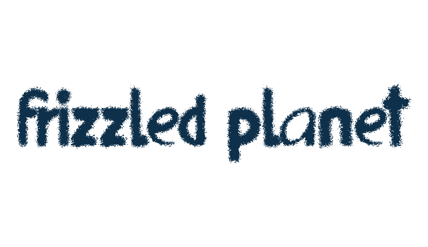 Frizzled Planet, eroded font preview
