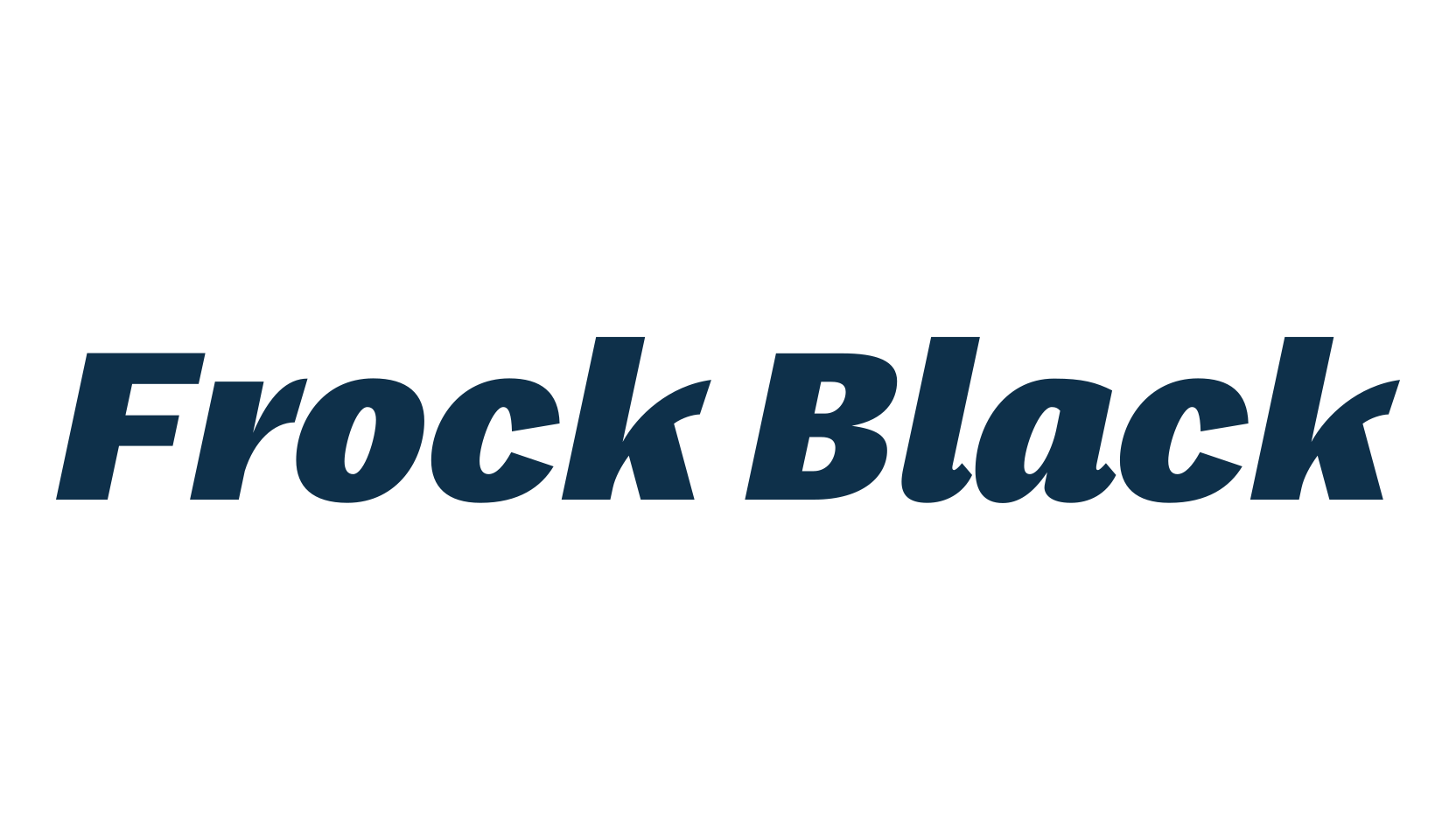 Frock Black, sans serif font preview