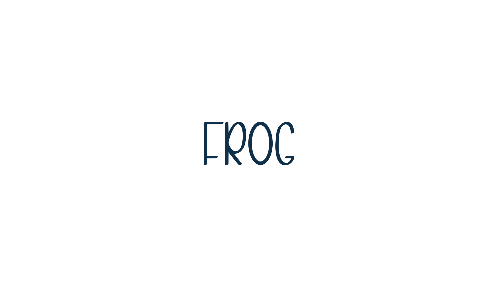Frog, fancy cartoon decorative font preview