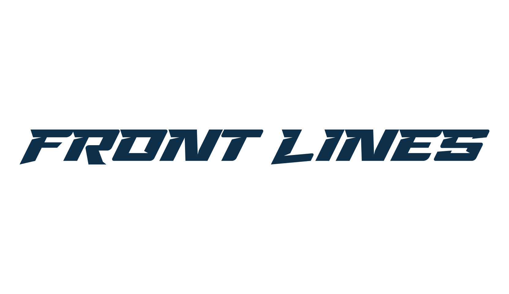 Front Lines, sci-fi font preview