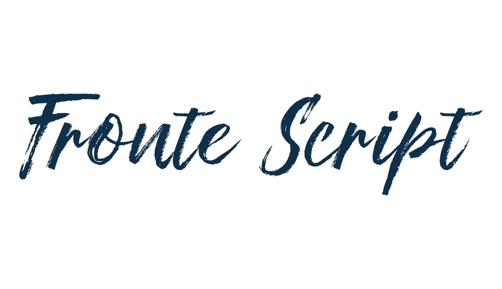 Fronte Script, script brush fancy decorative calligraphy font preview