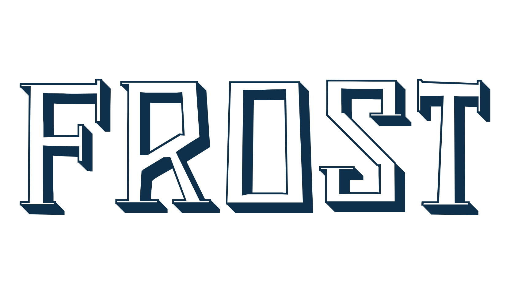 Frost, fancy various decorative font preview
