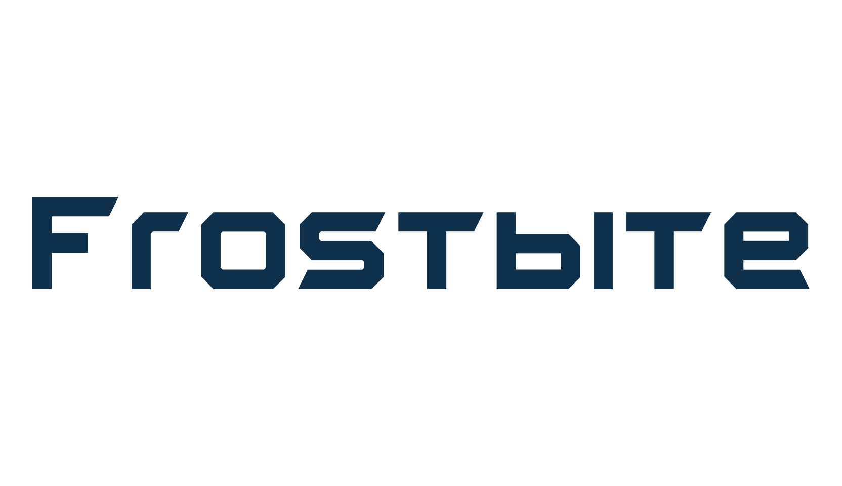 Frostbite, techno square sci-fi font preview