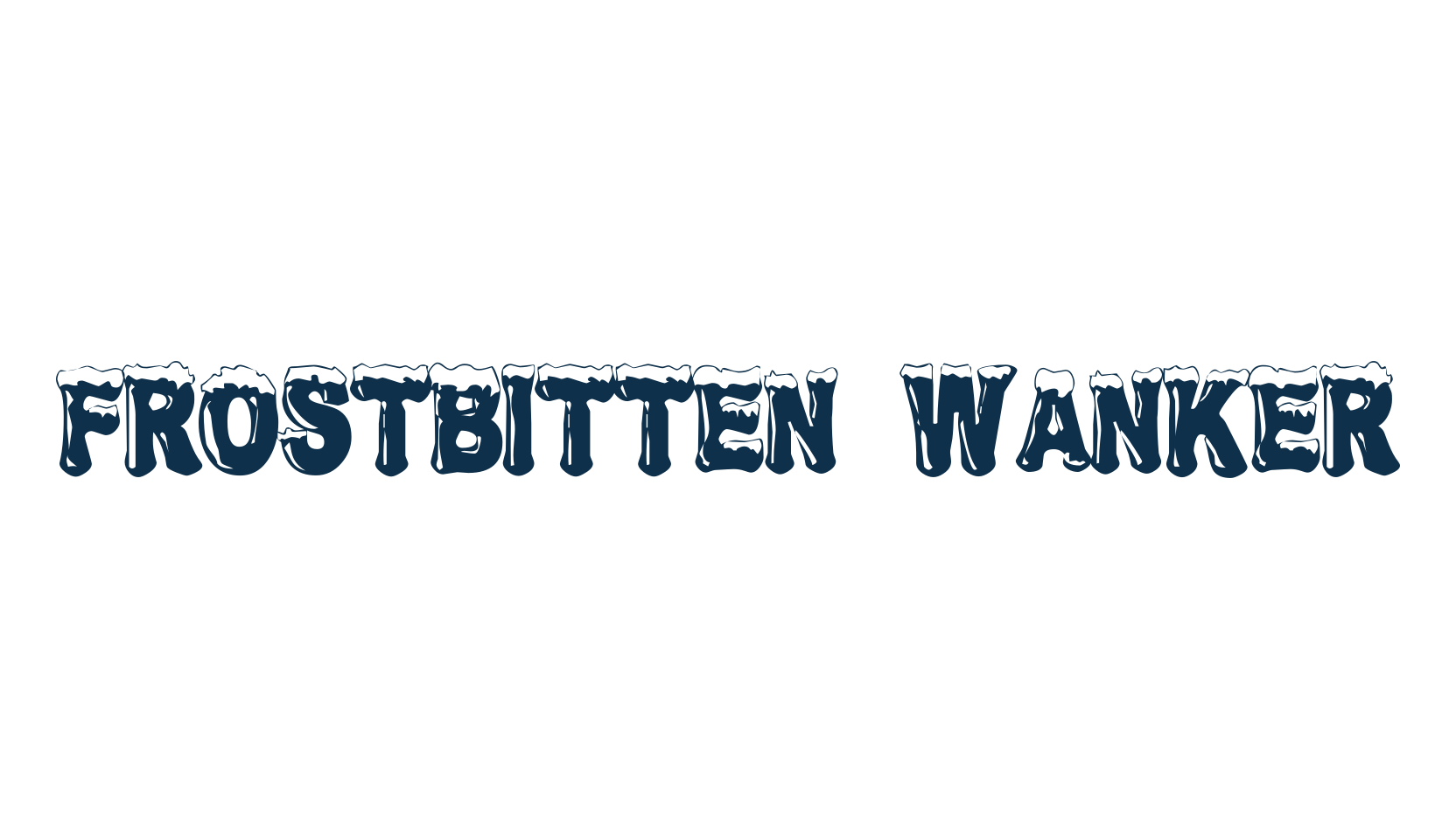 Frostbitten Wanker, fancy fire, ice decorative font preview