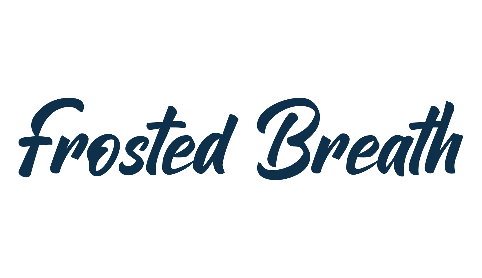 Frosted Breath, fancy various decorative script calligraphy font preview