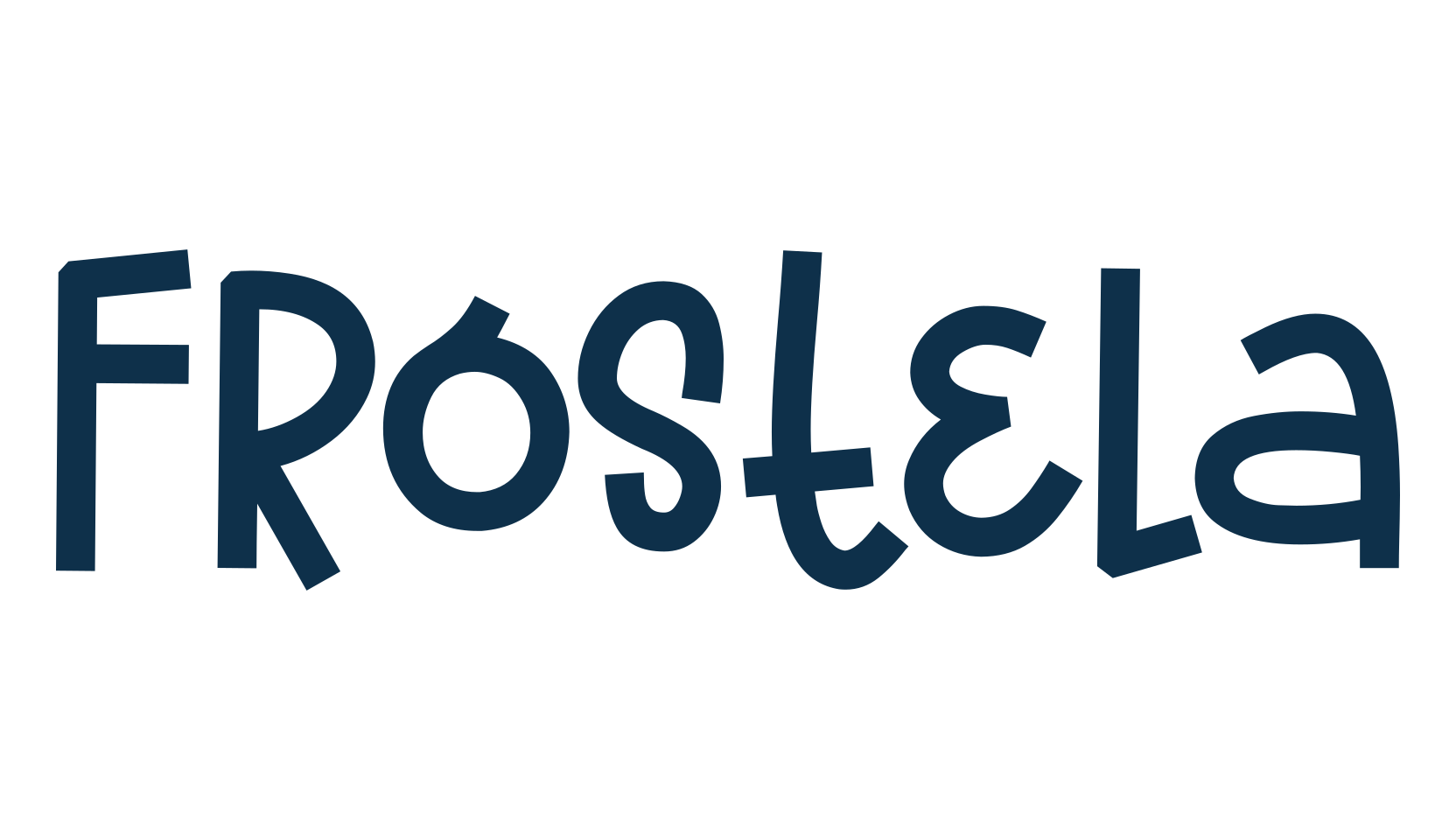 Frostela, cartoon font preview