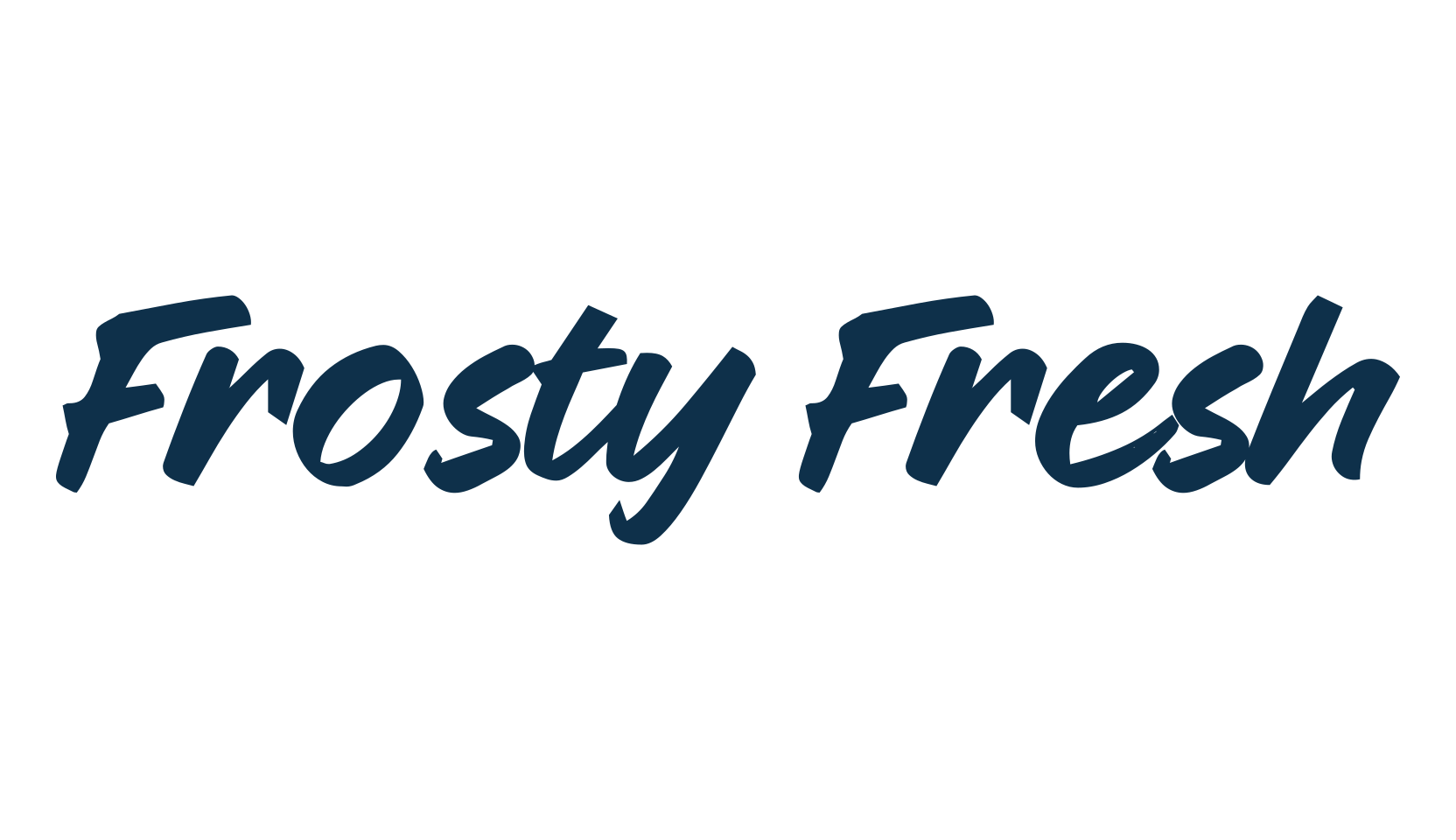 Frosty Fresh, script brush fancy decorative calligraphy font preview