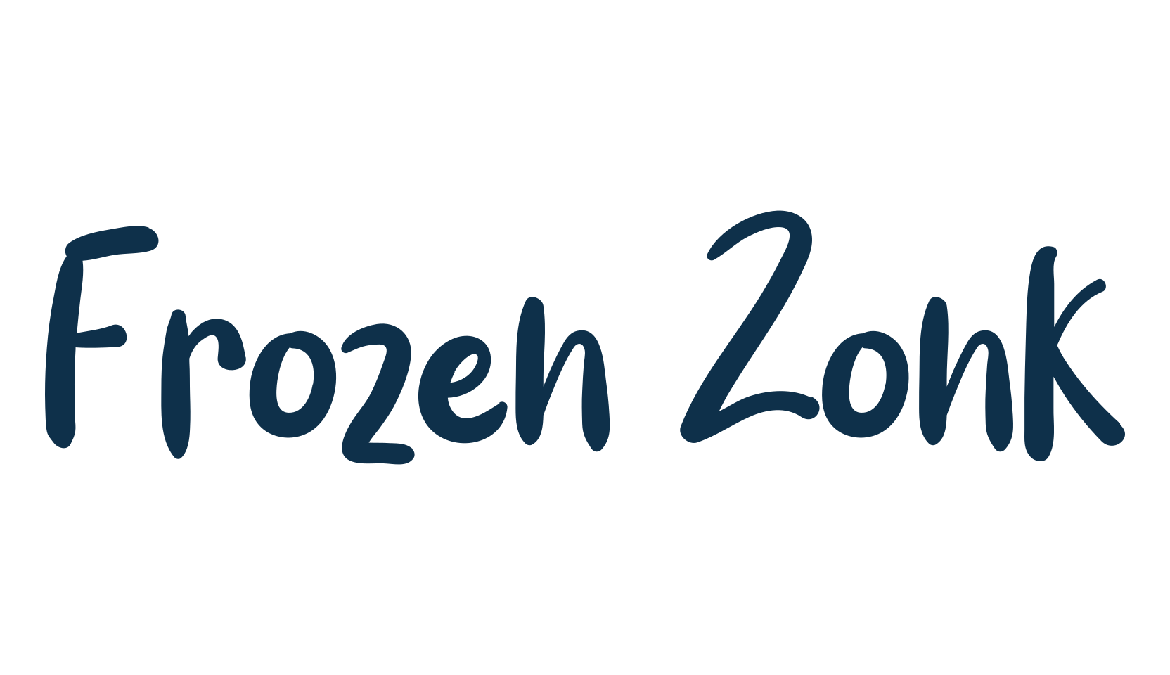 Frozen Zonk, script handwritten fancy decorative calligraphy font preview