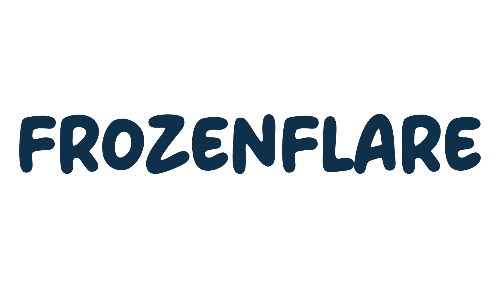 Frozenflare, fancy cartoon decorative comic font preview