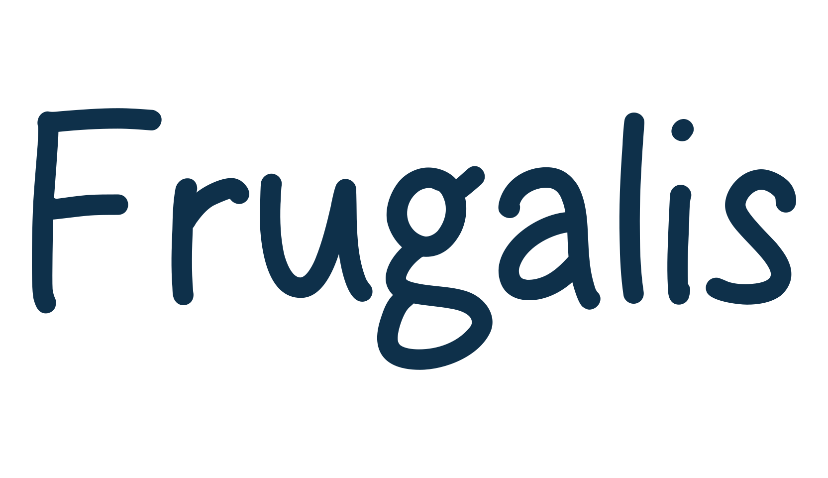 Frugalis, handwriting font preview