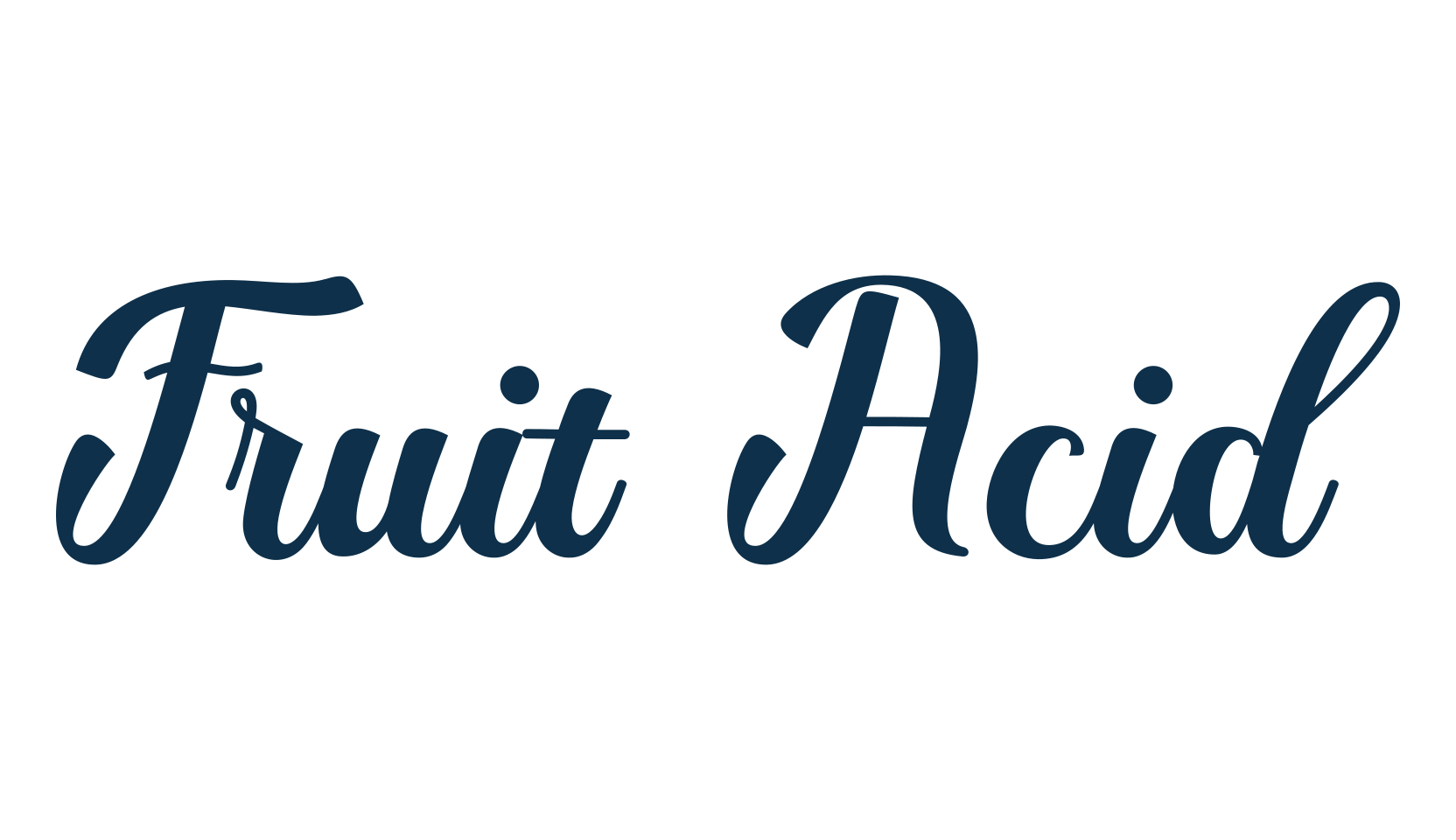 Fruit Acid, script calligraphy fancy decorative font preview