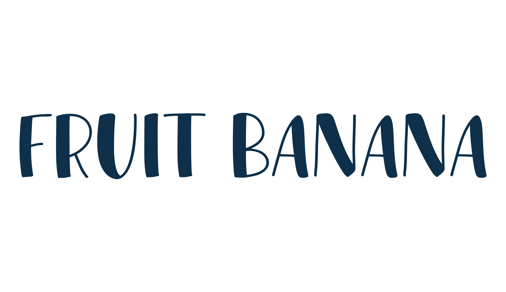 Fruit Banana, fancy various decorative font preview