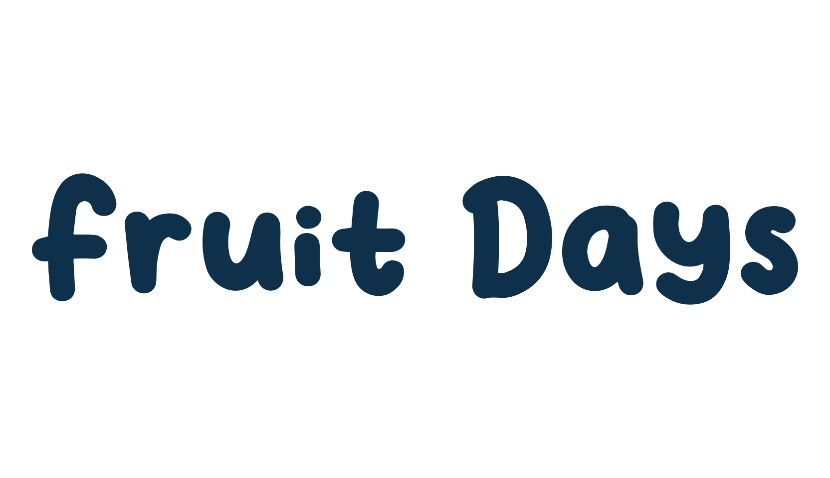 Fruit Days, cartoon font preview
