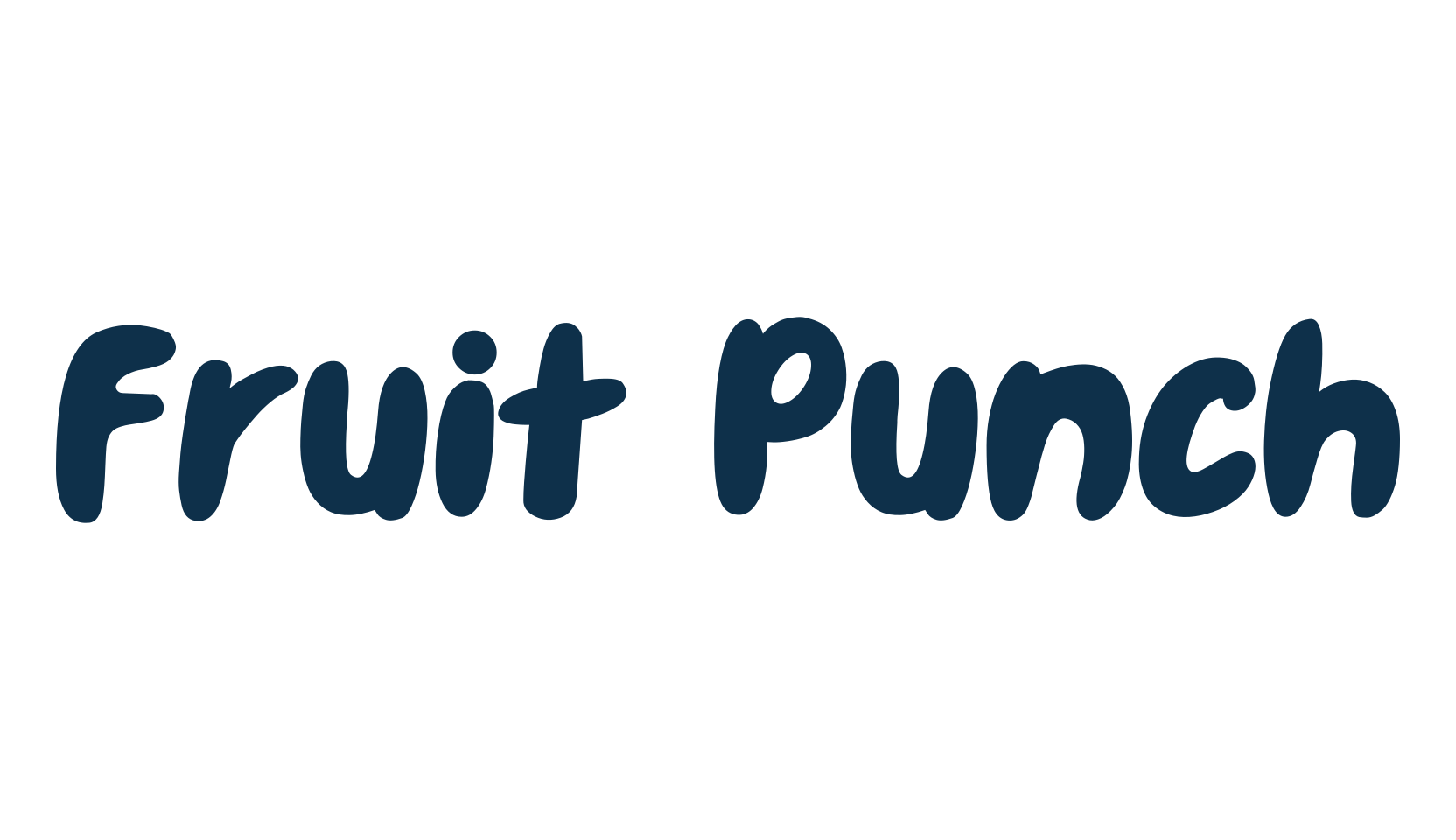 Fruit Punch (fruit-punch-2), cartoon font preview