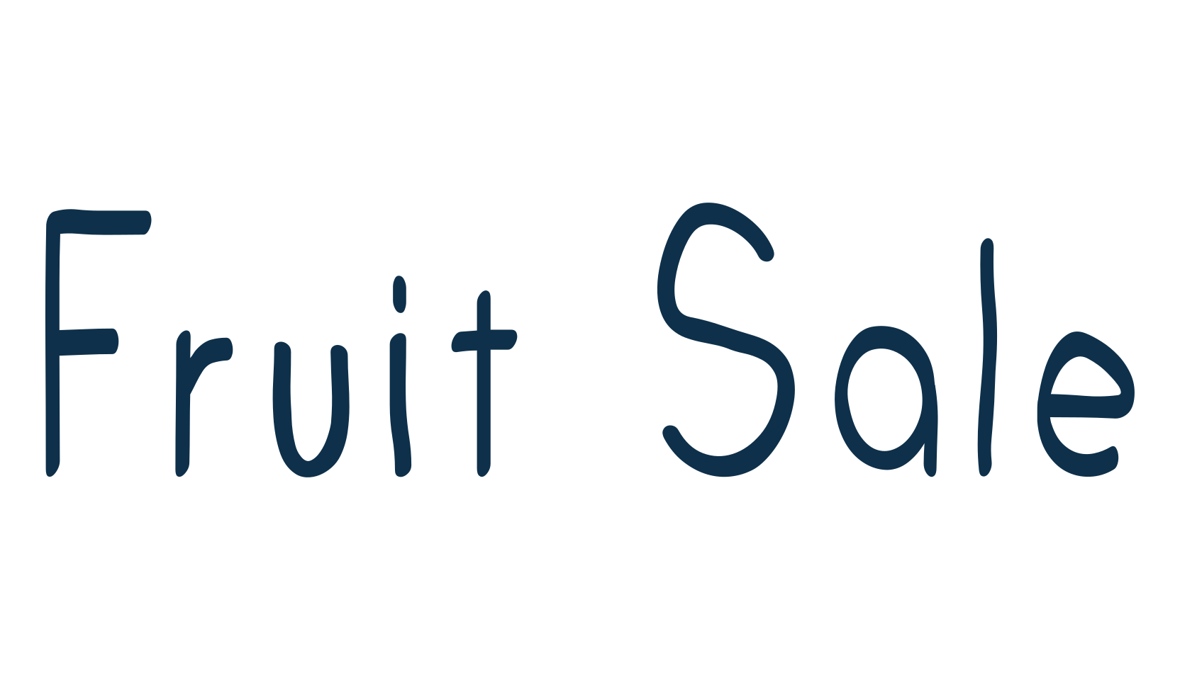 Fruit Sale, script handwritten fancy decorative calligraphy font preview