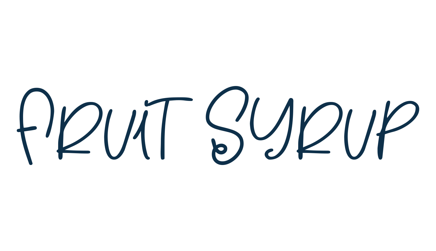Fruit Syrup, script handwritten fancy decorative calligraphy font preview