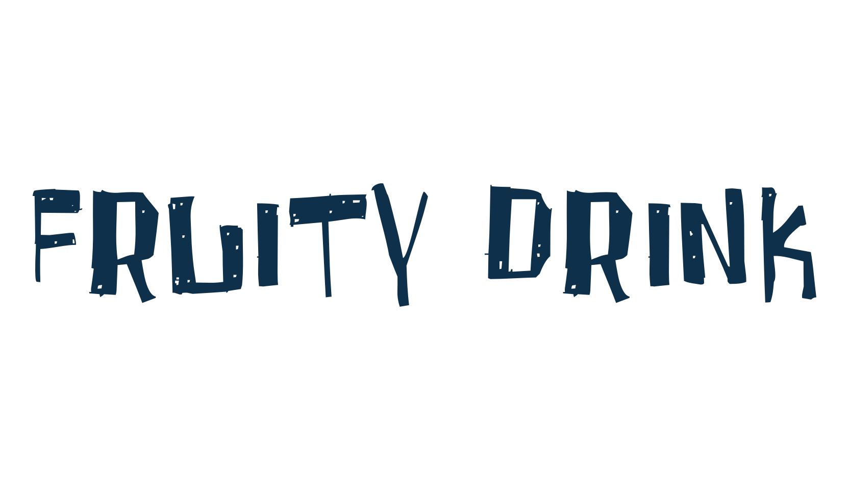 Fruity Drink, fancy cartoon decorative font preview