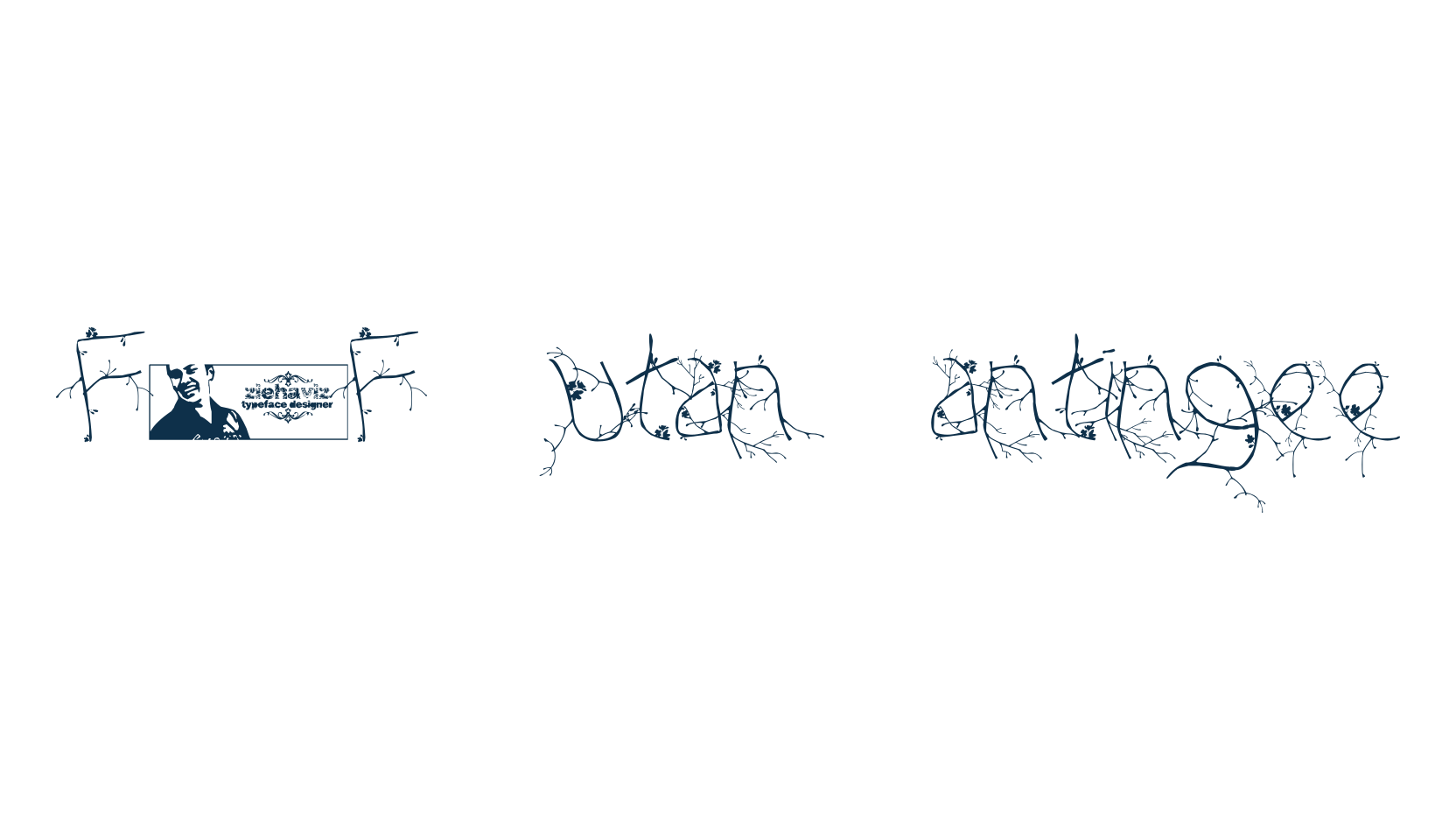 FTF Hutan Rantingee, fancy decorative font preview