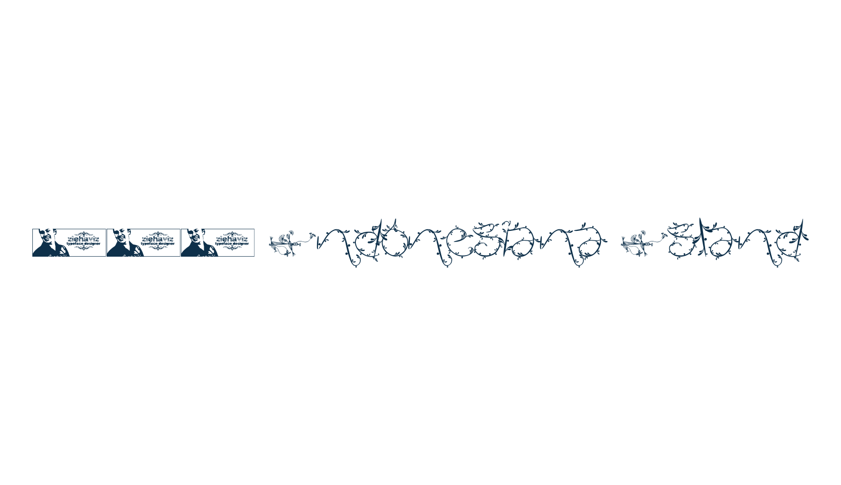 FTF Indonesiana Island, fancy decorative font preview