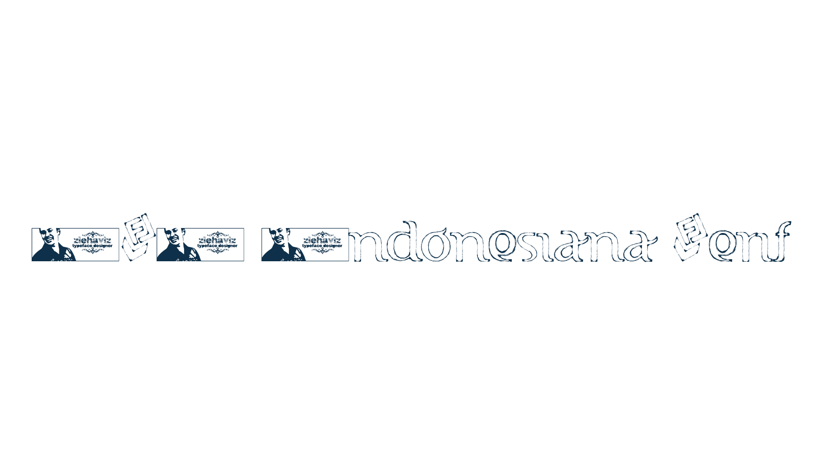 FTF Indonesiana Serif, fancy various foreign look font preview