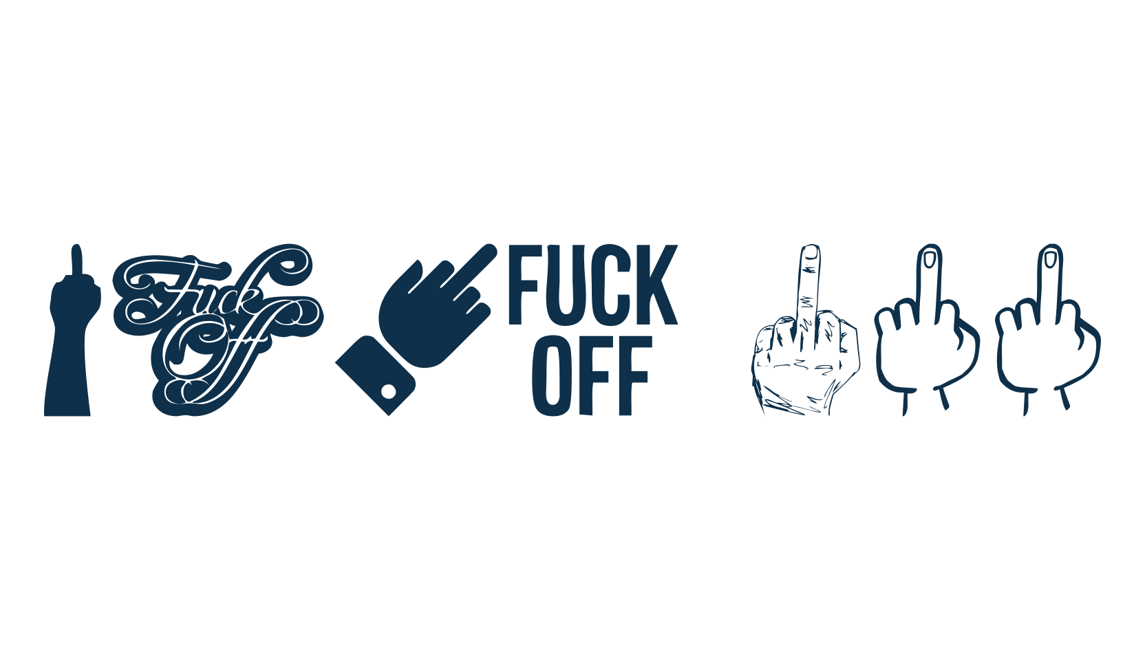 Fuck Off, display market font preview