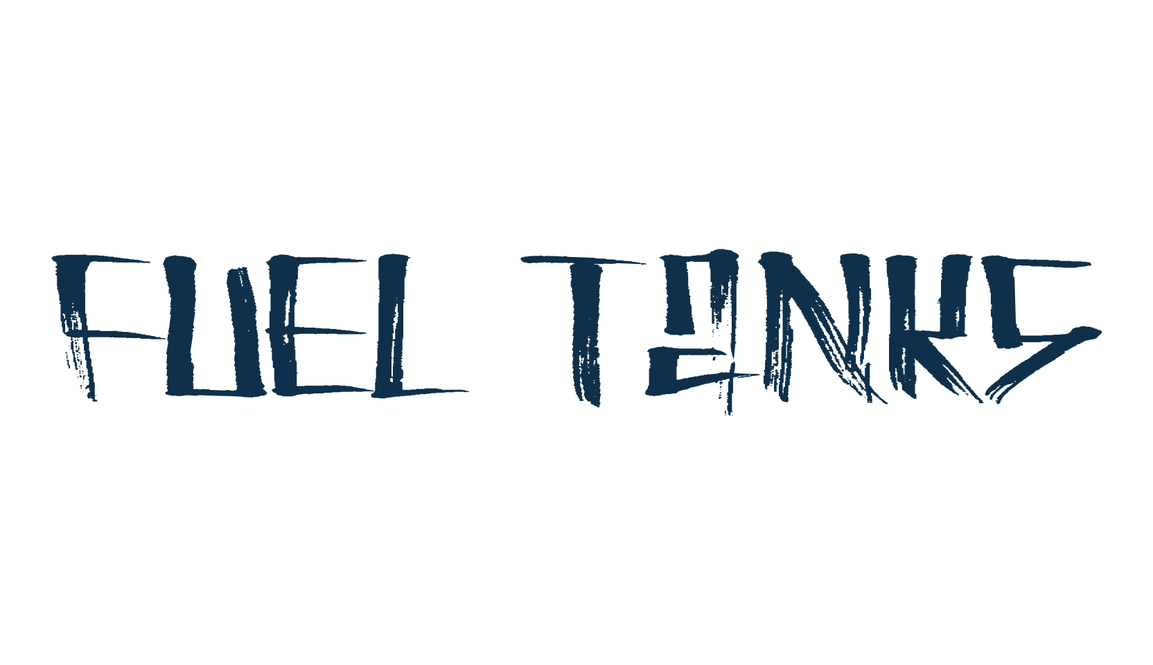 Fuel Tanks, trash font preview