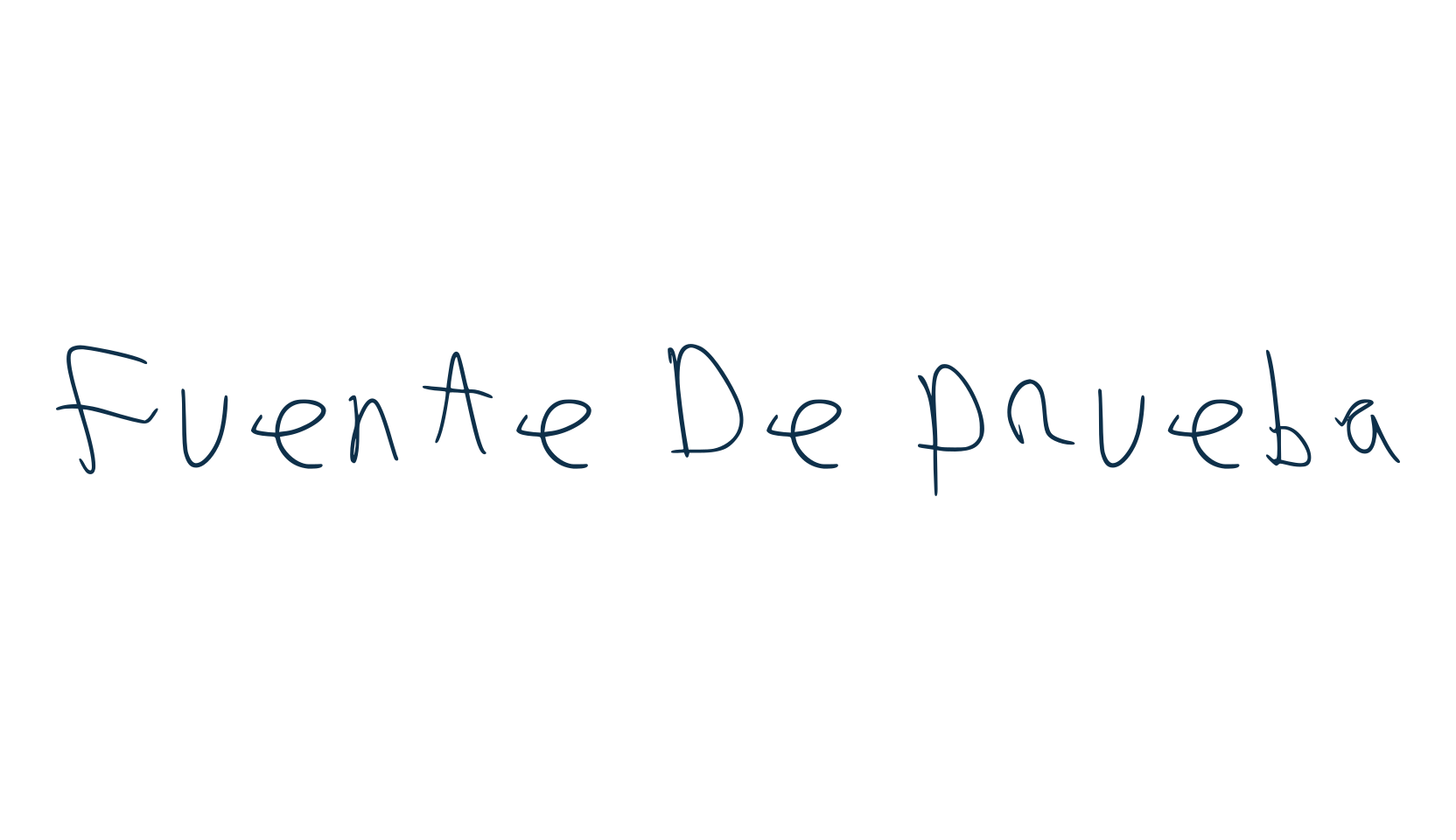 Fuente De Prueba, script handwritten fancy decorative calligraphy font preview