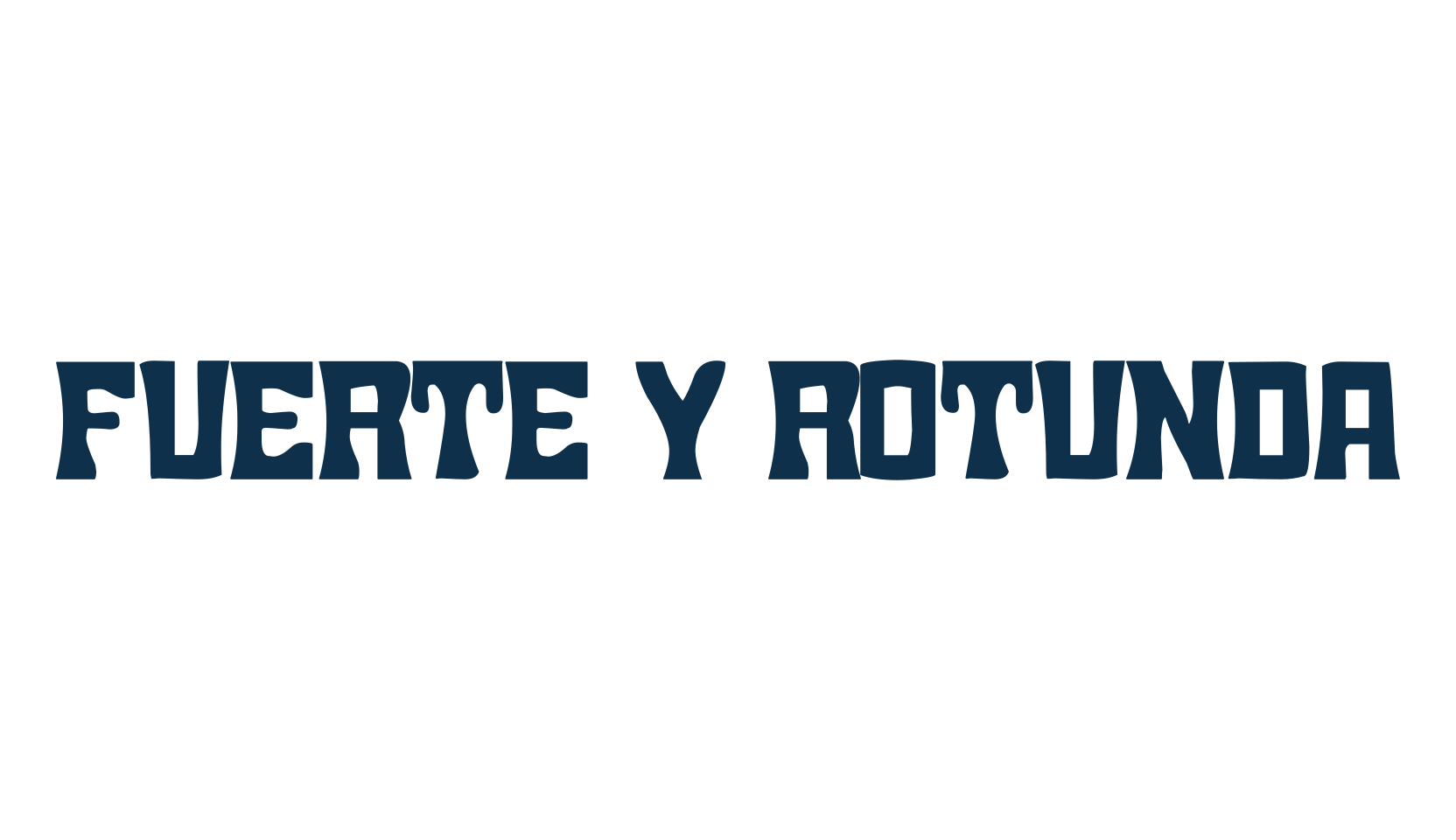 Fuerte y Rotunda, fancy various decorative font preview