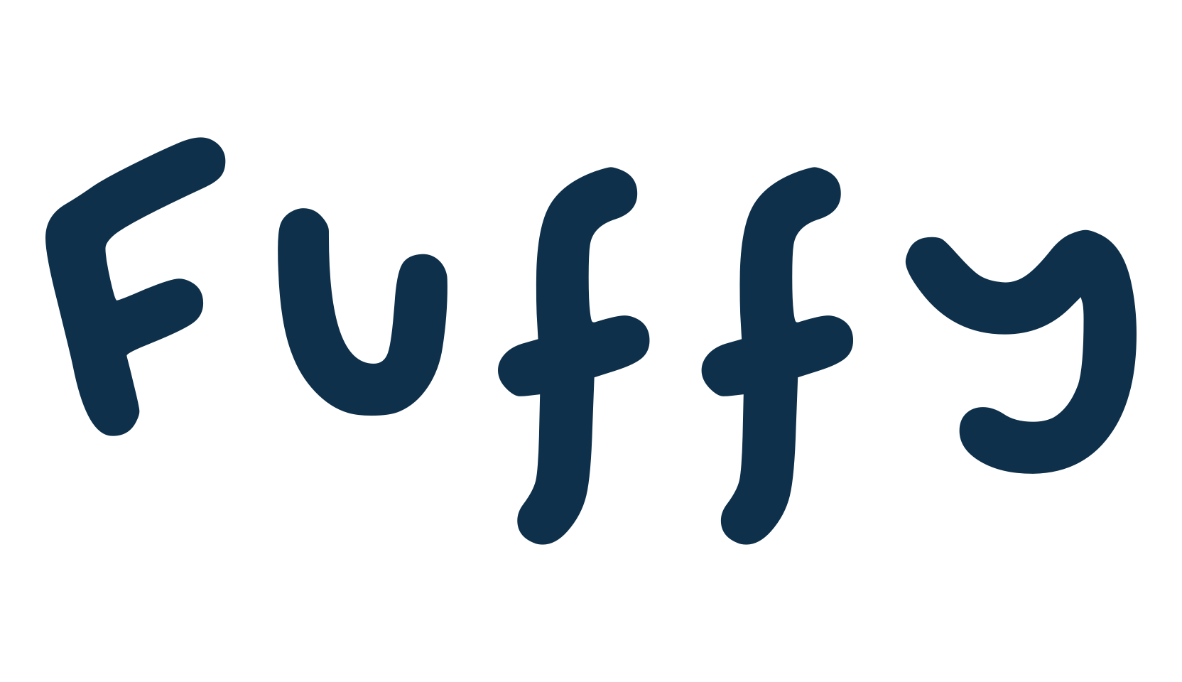 Fuffy, script handwritten fancy decorative calligraphy font preview