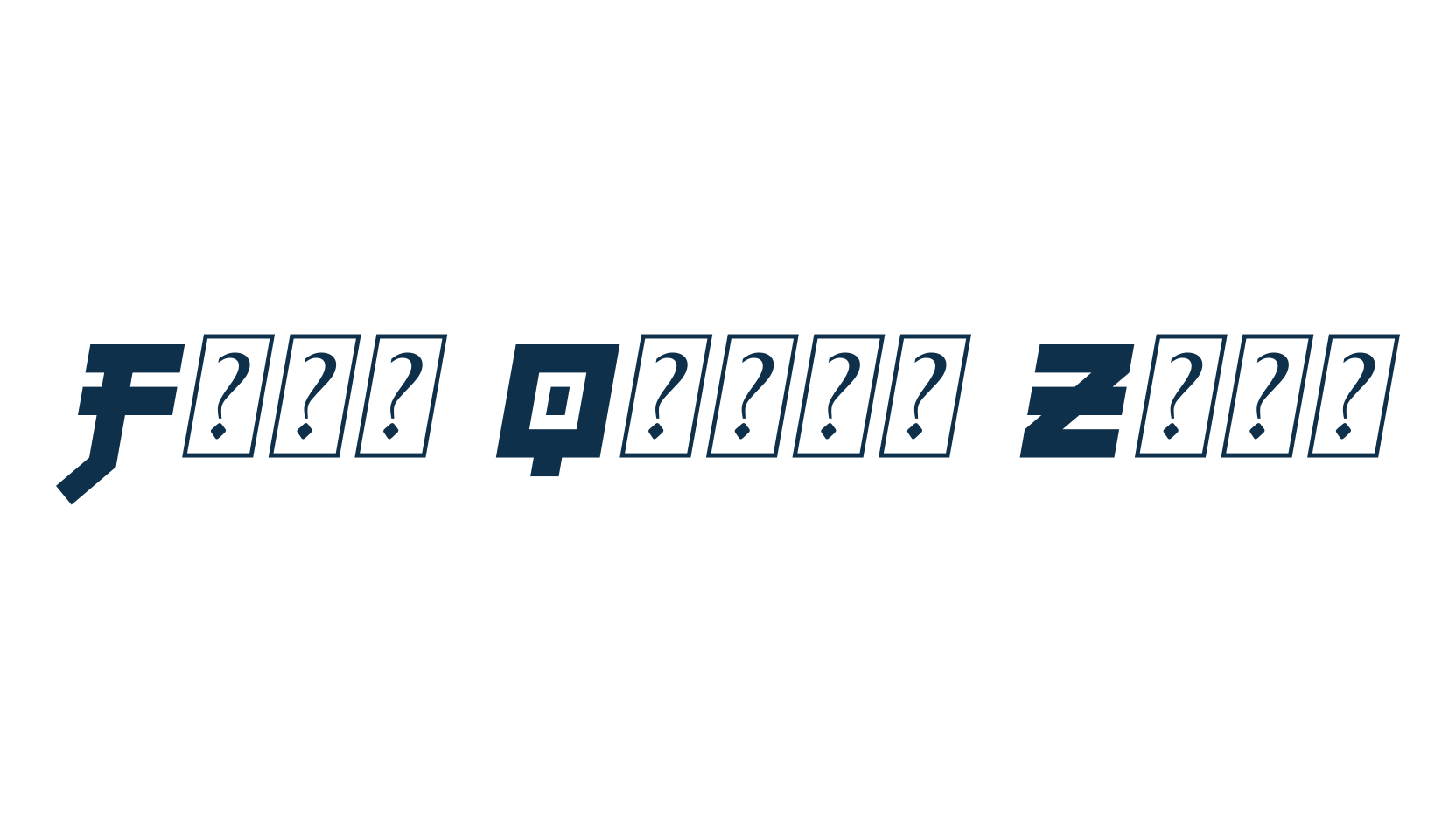 Fuji Quake Zone, foreign look chinese, jpn font preview