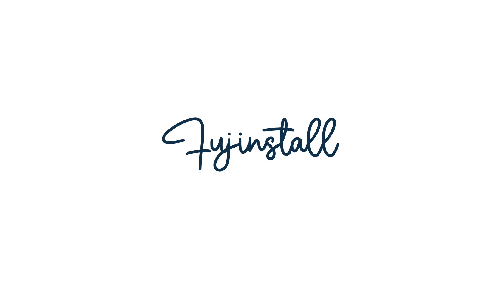 Fujinstall, script handwritten fancy decorative calligraphy font preview
