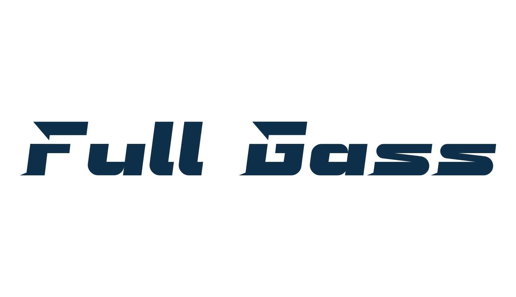 Full Gass, sci-fi font preview