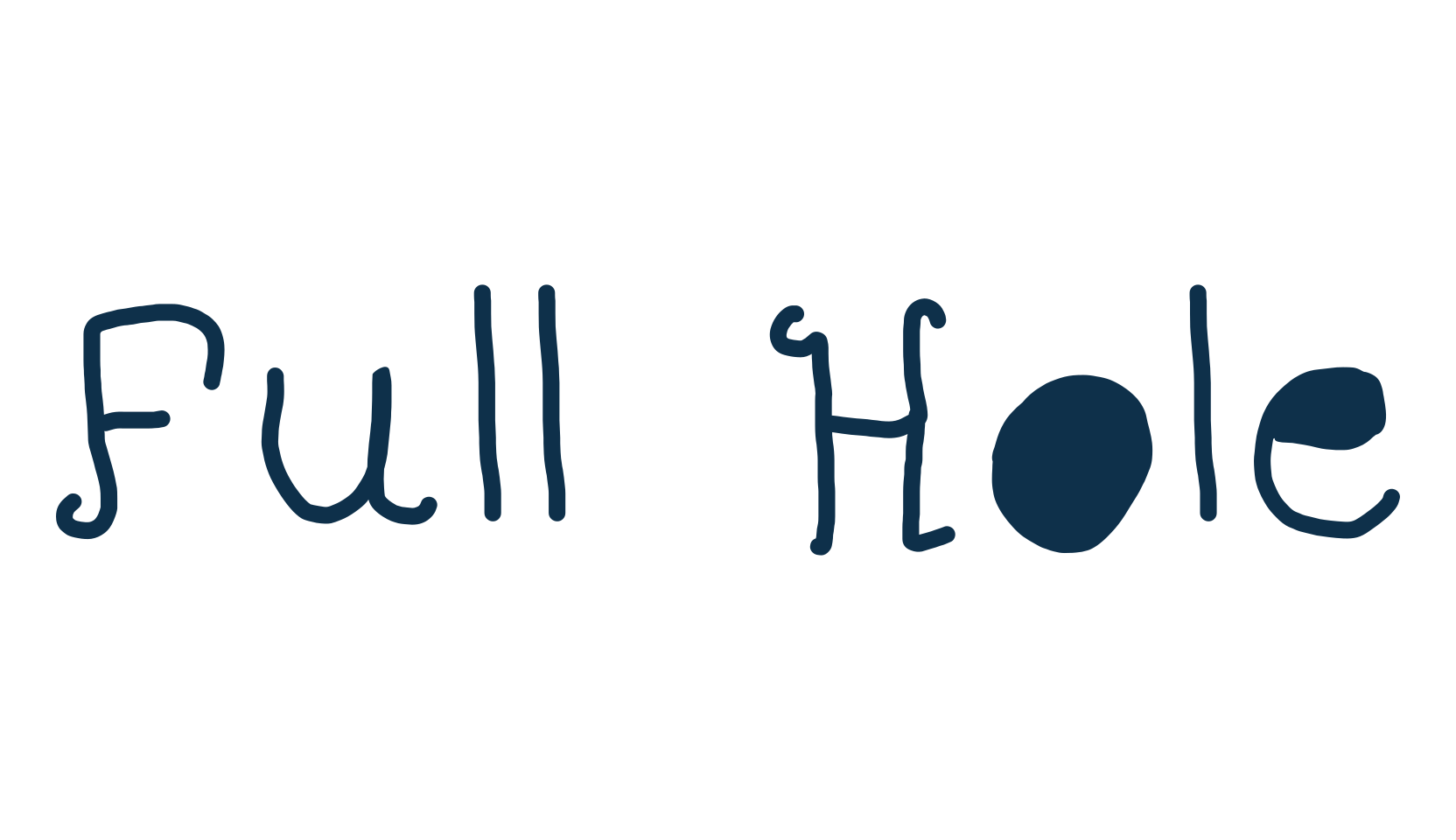 Full Hole, fancy various decorative script calligraphy font preview